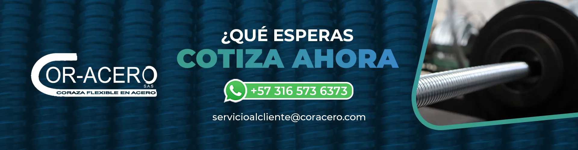 Coraza metálica, acero inoxidable, liquid tight y accesorios